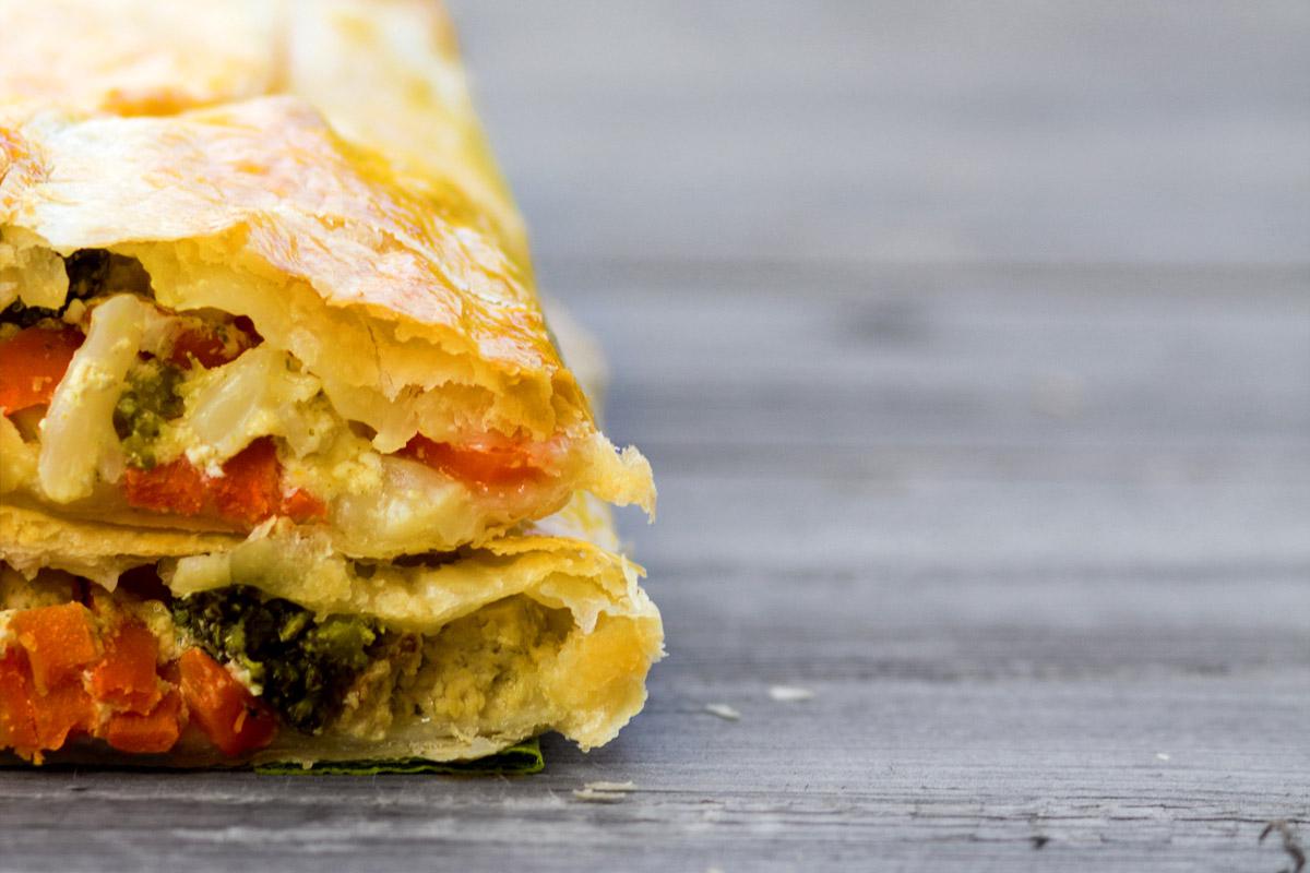 sojarei Rezepte - Gemüsestrudel verfeinert mit geräuchertem Bio-Tofu ...